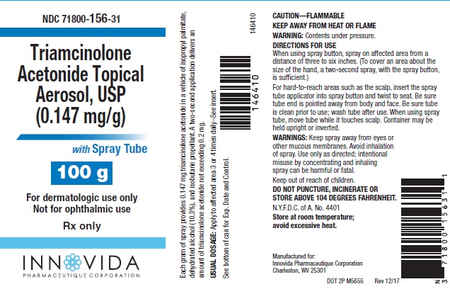 Triamcinolone Acetonide Topical Aerosol 100 mg container label
