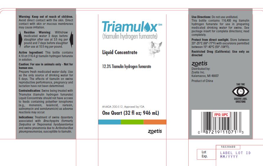 Bottle label Triamulox