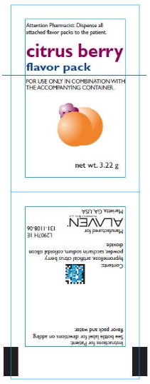 Principal Display Panel - citrus berry flavor pack label