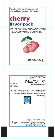Principal Display Panel - cherry flavor pack label