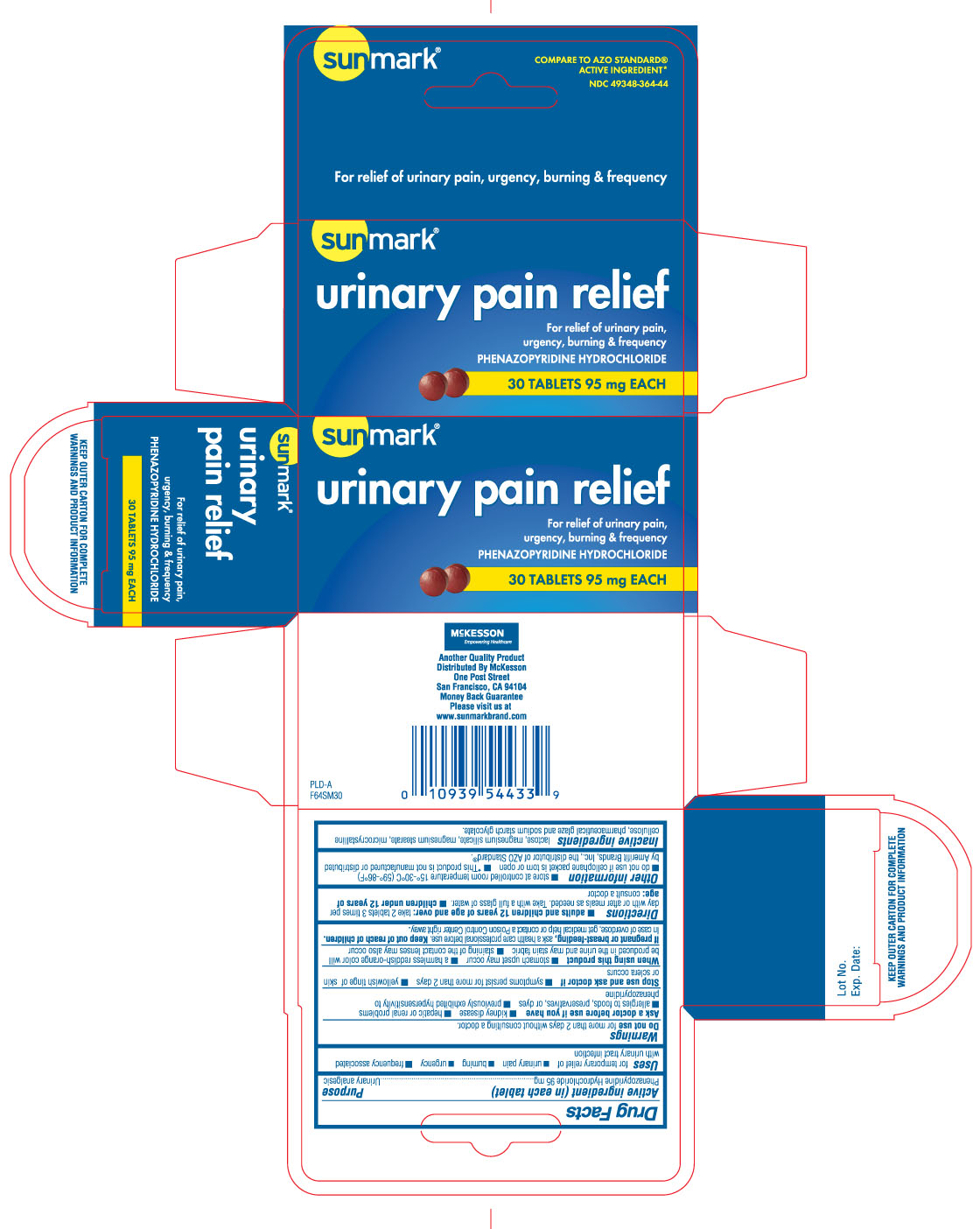 Sunmark urinary pain relief