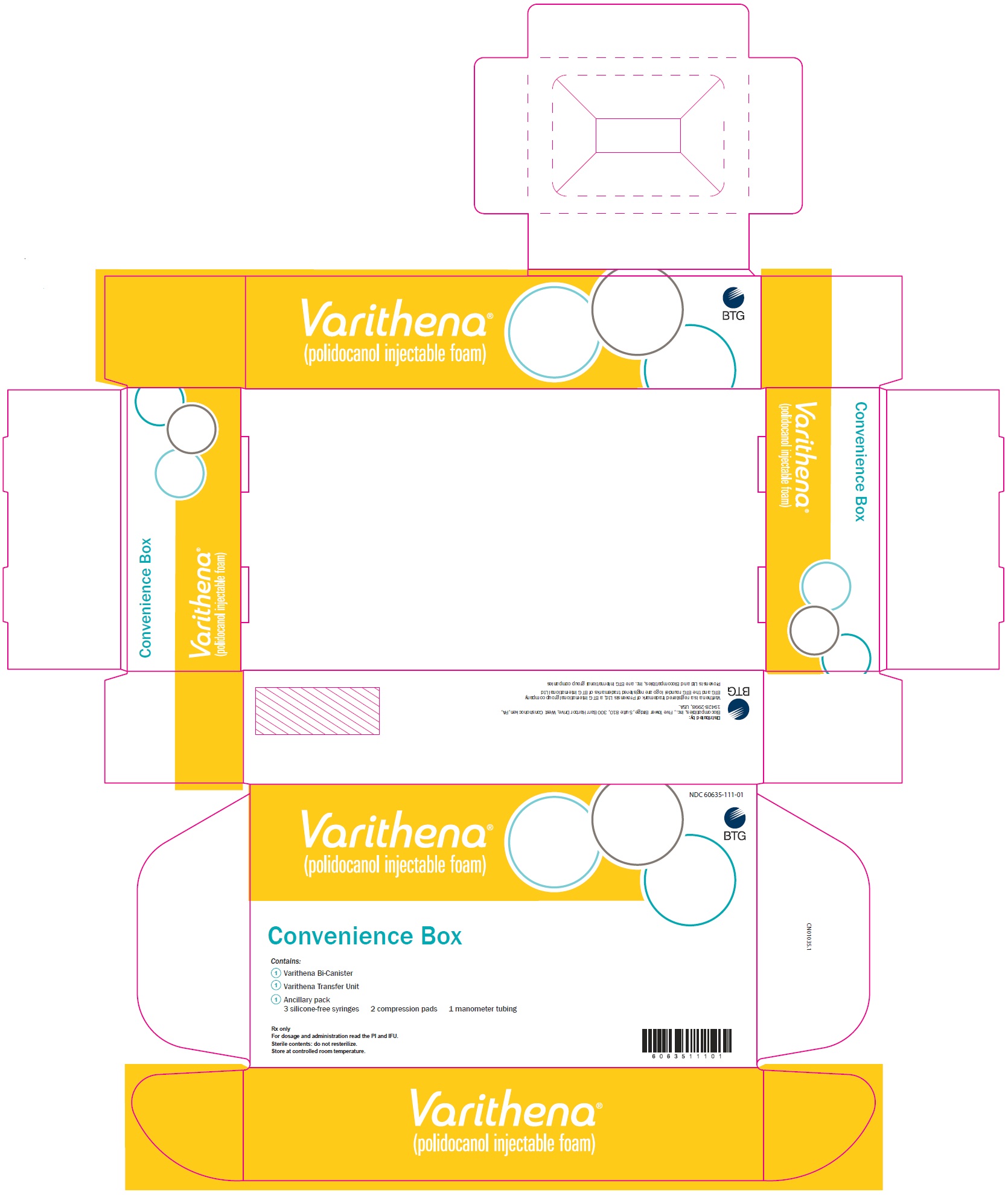 Principal Display Panel - Varithena Convenience Box Carton - NDC 60635-111-01