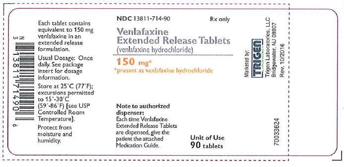 Venlafaxine ER Tablets 150 mg 90ct BL