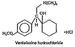 Structural formula- Venlafaxine HCL