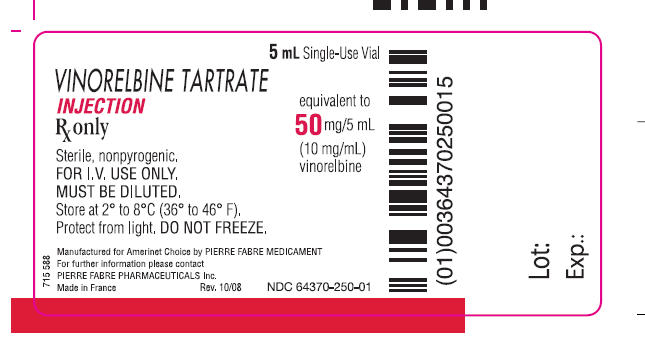 Vinorelbine 50 mg/5 mL Single-Use Vial