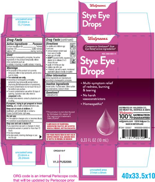 NDC 0363-9051-11
Stye Eye Relief
Drops
0.33 FL OZ (10 mL)
