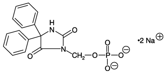 structural formula fosphenytoin sodium