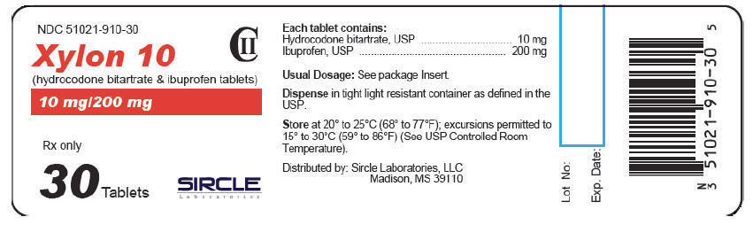 PRINCIPAL DISPLAY PANEL - 10 mg/200 mg Tablet Bottle Label