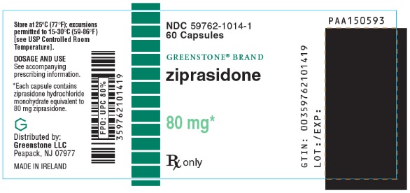 PRINCIPAL DISPLAY PANEL - 80 mg Capsule Bottle Label - 59762-1014