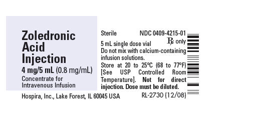 PRINCIPAL DISPLAY PANEL - 4 mg/5 mL Vial Label