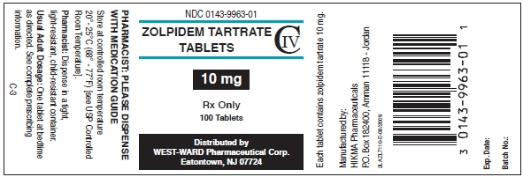 Zolpidem Tartrate Tablets
10 mg/100Tablets