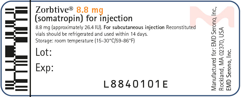 PRINCIPAL DISPLAY PANEL - 8.8 mg Vial Label