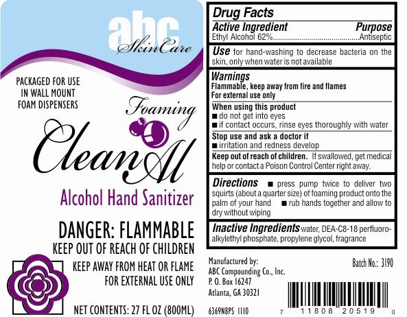 Clean All (Alcohol) Liquid [Abc Compounding Co., Inc.]