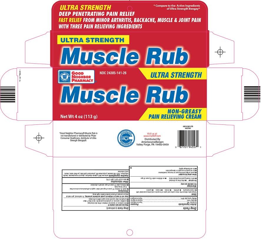 Good Neighbor Pharmacy Muscle Rub Ultra Strength (Camphor, Menthol, Methyl Salicylate) Cream [Amerisource Bergen]