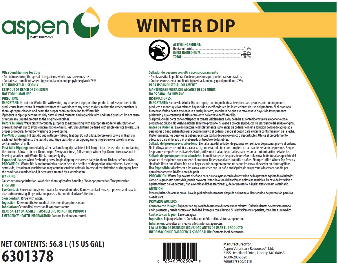 Winter Dip (Heptanoic Acid) Solution [Animal Health International, Inc.]