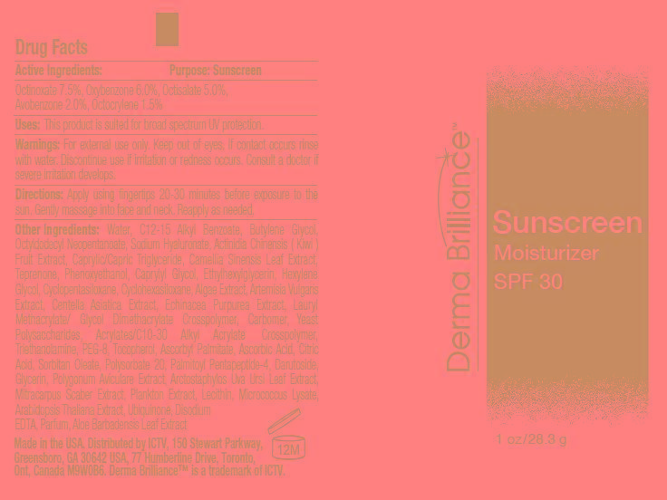 Derma Brilliance Sunscreen Spf 30 (Octinoxate, Oxybenzone, Octisalate, Avobenzone And Octocrylene) Cream [Allure Labs, Inc]
