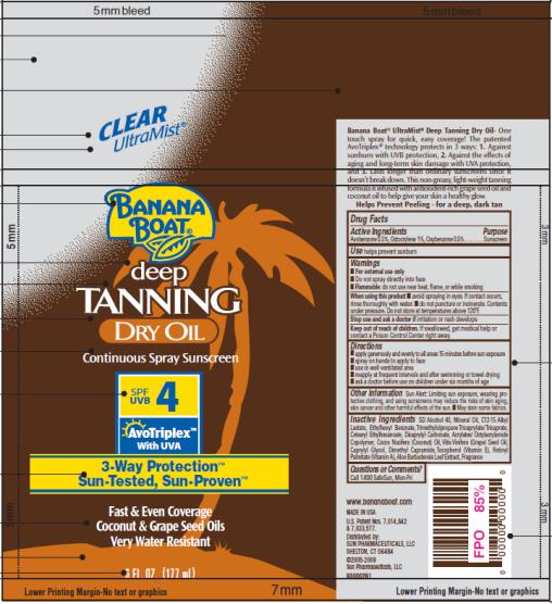 Banana Boat Deep Tanning Dry Spf 4 (Avobenzone And Octocrylene And Oxybenzone) Oil [Accra-pac, Inc.]