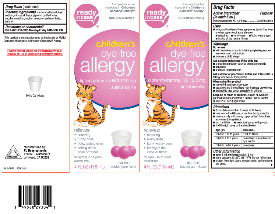 Childrens Dye Free Allergy (Diphenhydramine Hydrochloride) Liquid [Aaron Industries Inc.]