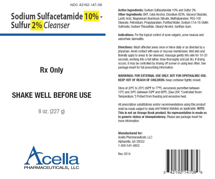 Sodium Sulfacetamide 10 Sulfur 2 Cleanser (Sulfacetamide Sodium And Sulfur) Solution [Acella Pharmaceuticals, Llc]