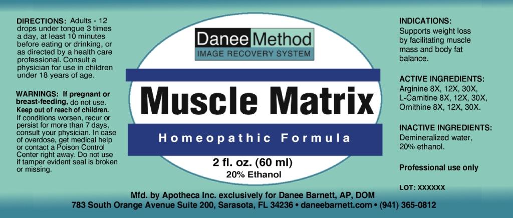 Muscle Matrix (Arginine, L-carnitine, Ornithine,) Liquid [Apotheca Company]