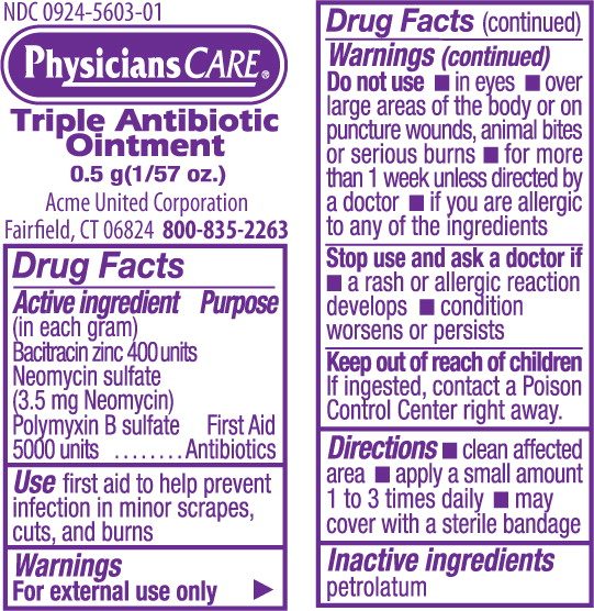 Triple Antibiotic (Bacitracin Zinc, Neomycin Sulfate, Polymyxin B Sulfate) Ointment [Acme United Corporation]