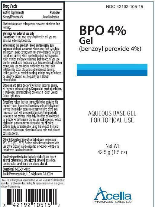 Bpo (Benzoyl Peroxide) Gel [Acella Pharmaceuticals, Llc]