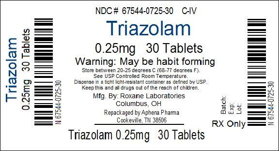 Triazolam Tablet [Aphena Pharma Solutions – Tennessee, Inc.]
