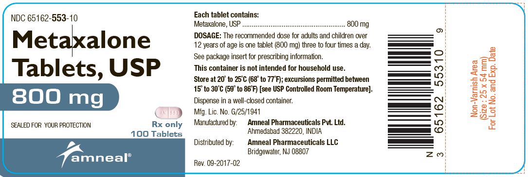 Metaxalone Tablet [Amneal Pharmaceuticals, Llc]