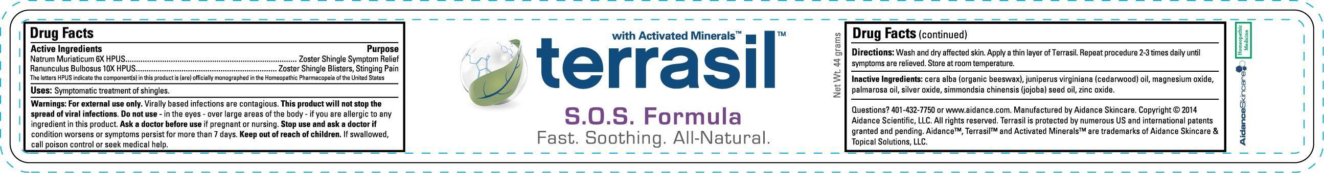 Terrasil S.o.s. Formula (Natrum Muriaticum, Ranunculus Bulbosus) Ointment [Aidance Skincare & Topical Solutions, Llc]