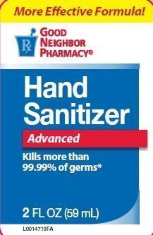 Advanced Hand Sanitizer (Alcohol) Gel [Amerisource Begen]