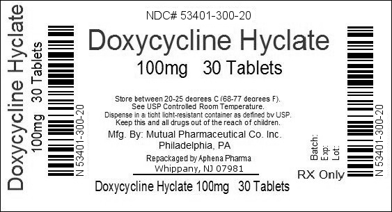 Doxycycline Hyclate Tablet, Film Coated [Aphena Pharma Solutions – New Jersey, Llc]