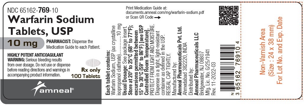Warfarin Sodium (Warfarin) Tablet [Amneal Pharmaceuticals, Llc]