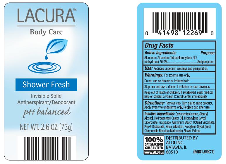 Lacura Body Care Shower Fresh (Aluminum Zirconium Tetrachlorohydrex Gly) Stick [Aldi Inc]