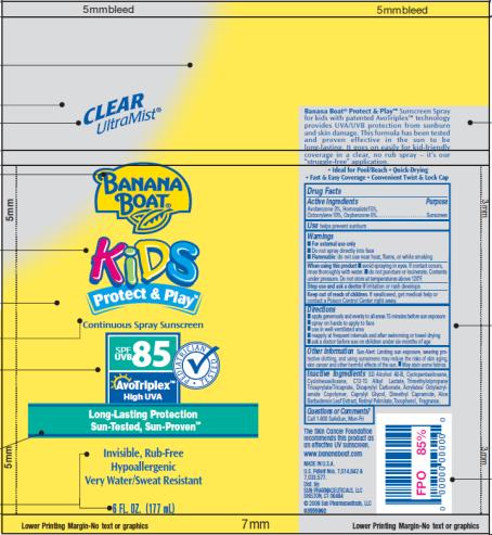 Banana Boat Kids Protect And Play Spf 85 (Avobenzone And Homosalate And Octocrylene And Oxybenzone) Spray [Accra-pac, Inc.]