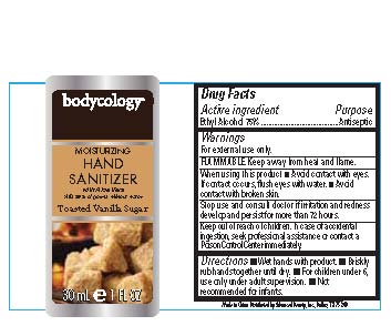 Toasted Vanilla Sugar Hand Sanitizer Bodycology (Ethyl Alcohol) Liquid [Advanced Beauty Systems, Inc.]