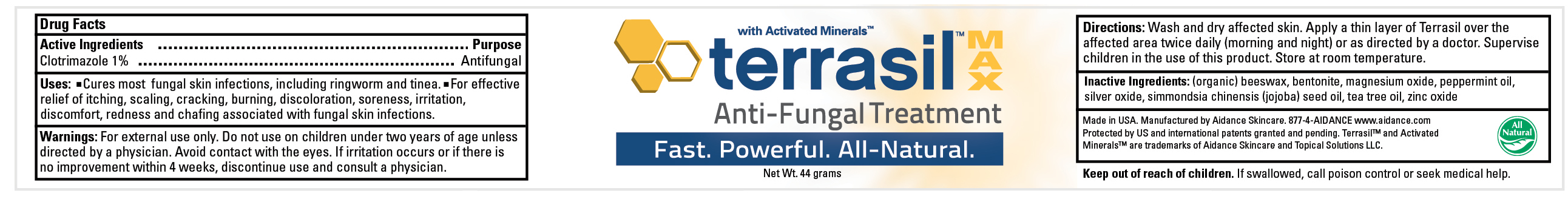Terrasil Anti-fungal Treatment (Clotrimazole 1.0%) Ointment [Aidance Skincare & Topical Solutions, Llc]