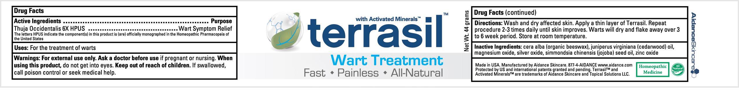 Terrasil Wart Treatment (Thuja Occidentalis) Ointment [Aidance Skincare & Topical Solutions, Llc]
