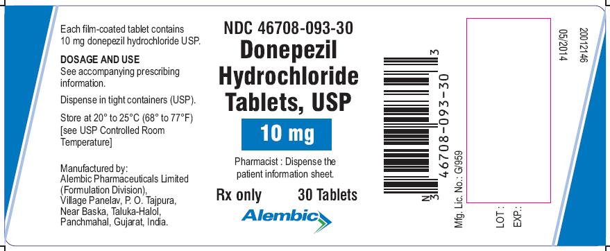 Donepezil Hydrochloride 5 Mg (Donepezil Hydrochloride) Tablet, Film Coated [Alembic Pharmaceuticals Limited]