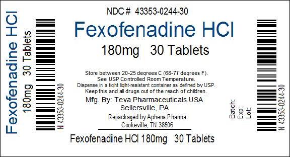 Fexofenadine Hydrochloride Tablet, Film Coated [Aphena Pharma Solutions – Tennessee, Inc.]