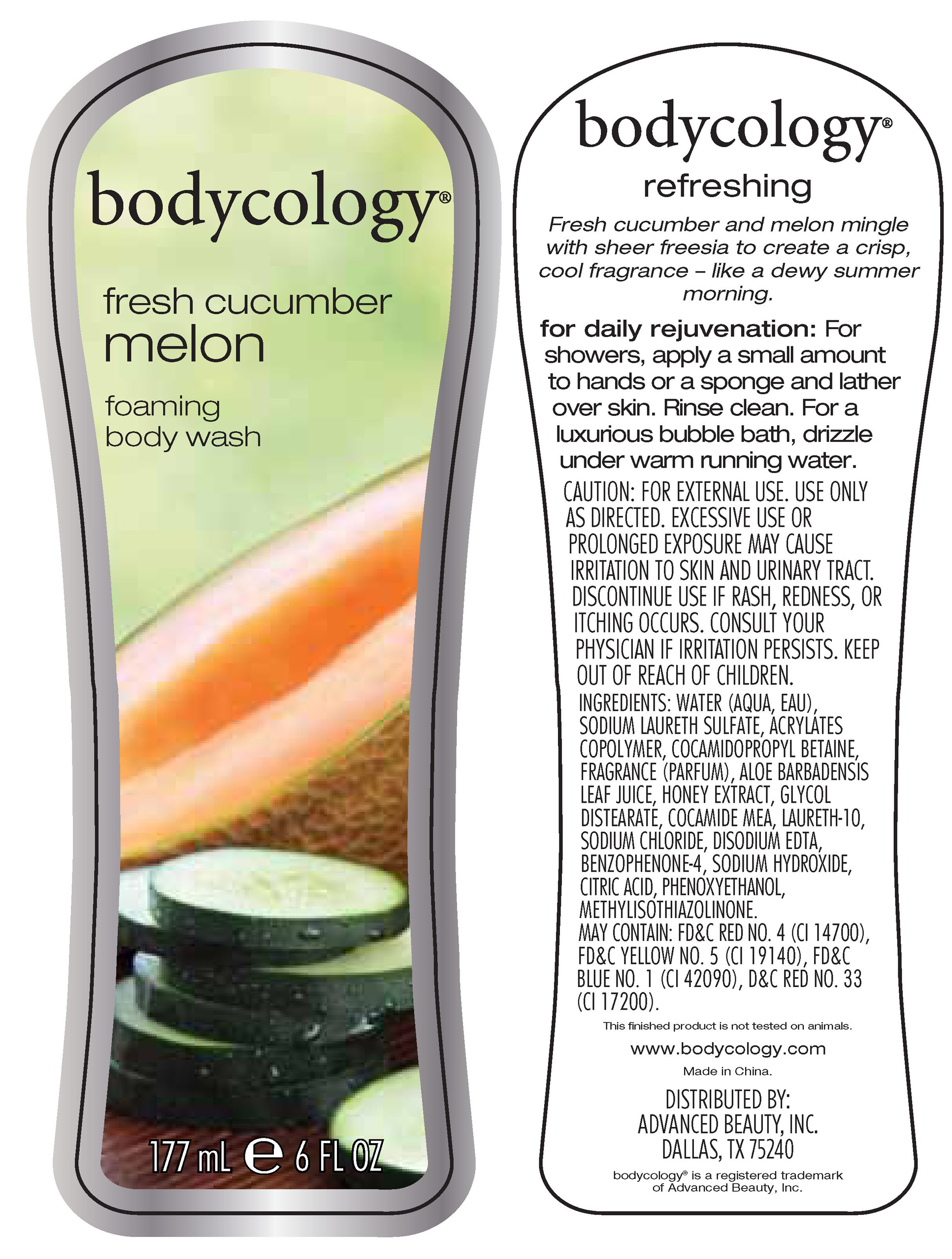 Bodycology Fresh Cucumber Melon Kit (Fresh Cucumber Melon) Kit [Advanced Beauty Systems, Inc.]