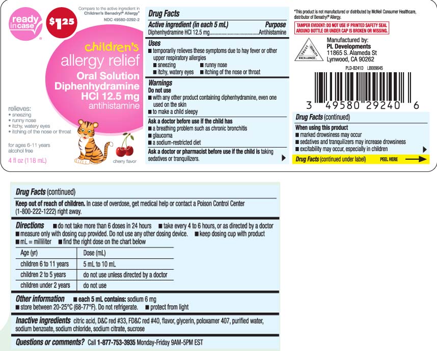 Childrens Allergy (Diphenhydramine Hydrochloride) Liquid [Aaron Industries Inc.]