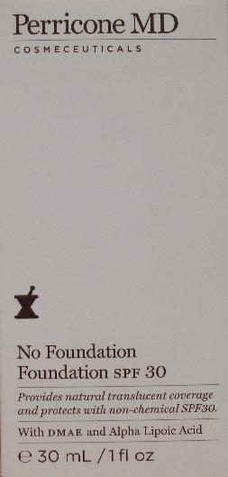 No Foundation Spf 30 (Zinc Oxide And Titanium Dioxide) Cream [Allure Labs, Inc.]