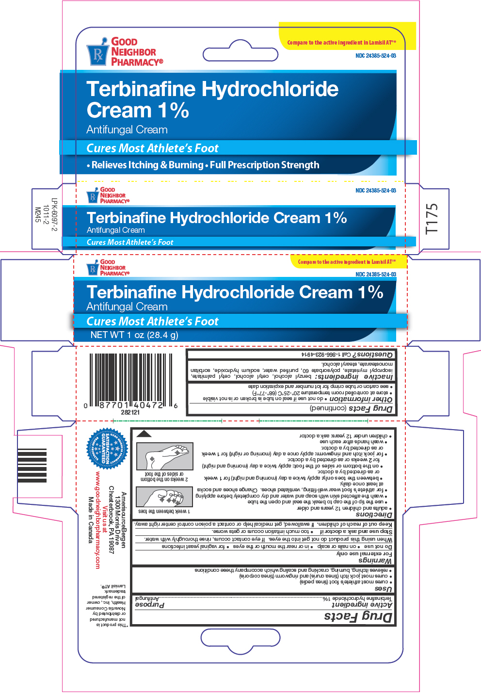 Good Neighbor Pharmacy (Terbinafine Hydrochloride) Cream [Amerisourcebergen]