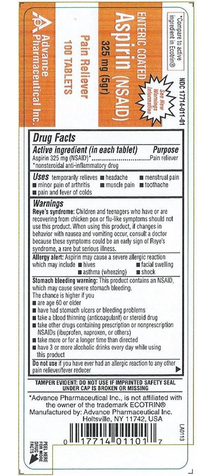 Aspirin Tablet [Advance Pharmaceutical Inc.]