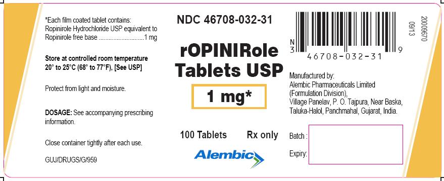 Ropinirole Hydrochloride Tablet, Film Coated [Alembic Pharmaceuticals Limited]