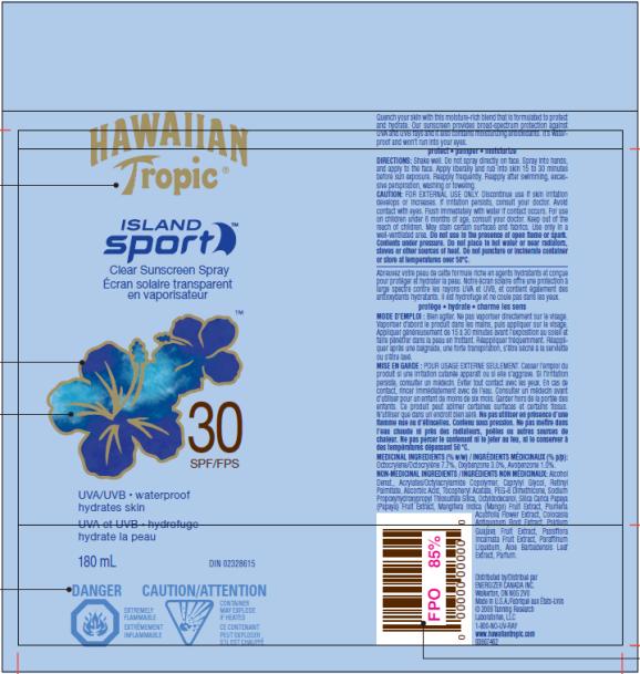 Hawaiian Tropic Island Sport Spf 30 For Canada (Octocrylene And Oxybenzone And Avobenzone) Spray [Accra-pac, Inc.]