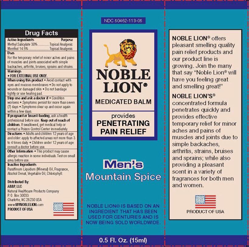 Noble Lion Medicated Balm (Methyl Salicylate And Menthol) Liniment [Abbp (Arrington, Battle, Bell & Perry), Llc]
