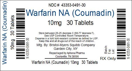 Coumadin (Warfarin Sodium) Tablet [Aphena Pharma Solutions – Tennessee, Inc.]
