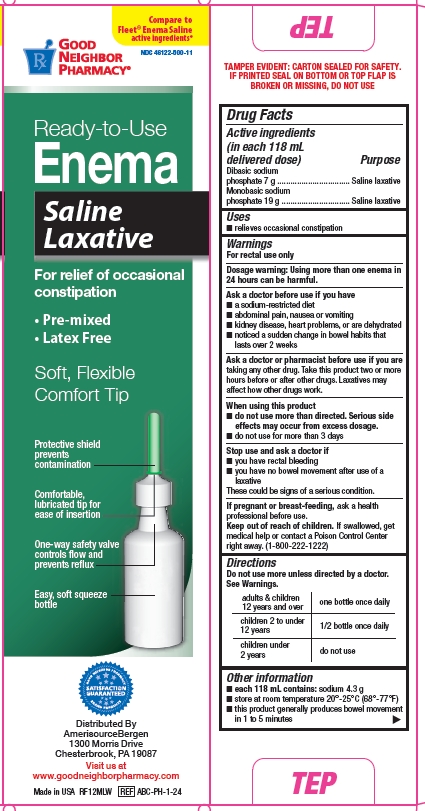 Saline Laxative (Sodium Phosphate) Enema [Amerisource Bergen]