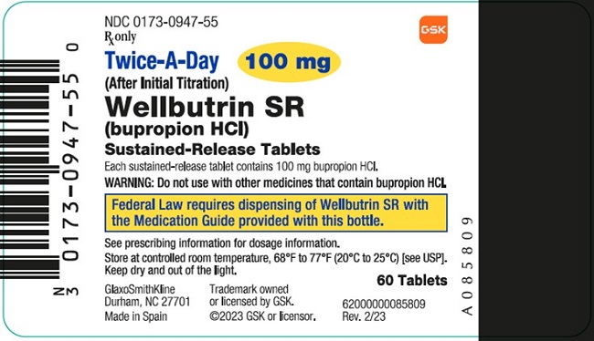 Wellbutrin Sr (Bupropion Hydrochloride) Tablet, Film Coated [Glaxosmithkline Llc]